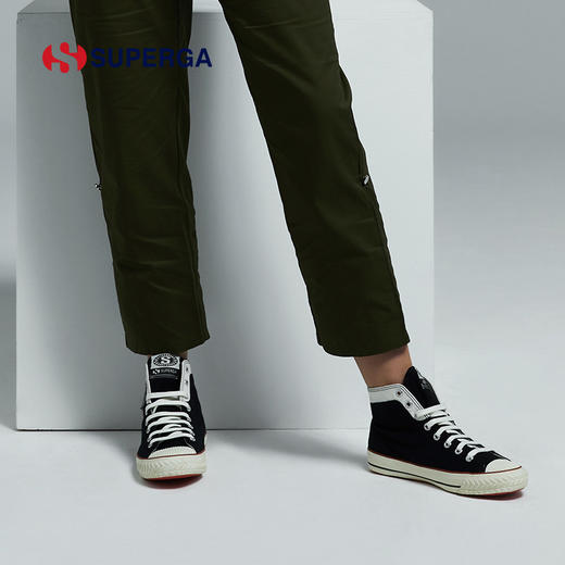 SUPERGA潮流高帮学院风帆布鞋手工做旧脏脏鞋休闲情侣板鞋 商品图1