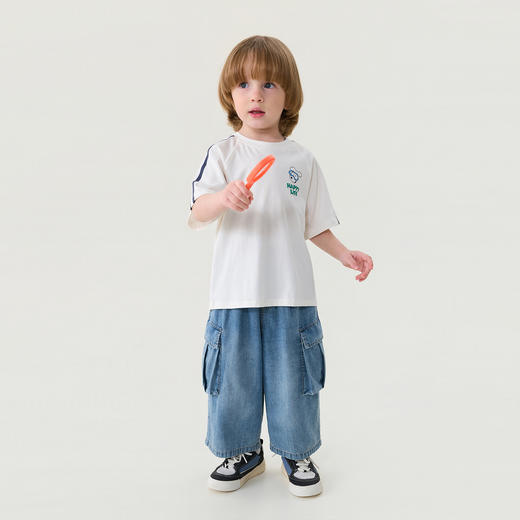 马克珍妮美式运动风男童凉感卡通T2026年夏装新款560315 商品图3