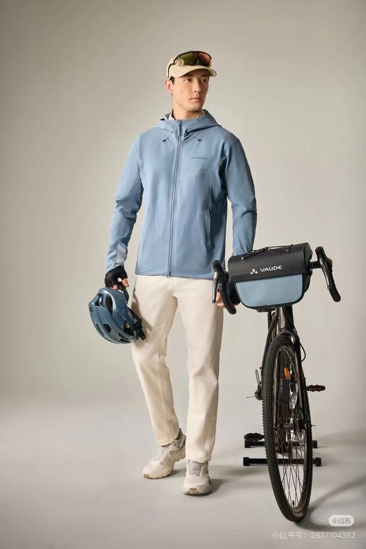 F032037男女款连帽软壳衣外套户外骑行徒步防风全压胶商务休闲冲锋衣 商品图6