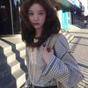 F032071清新复古宽松落肩版型彩条系带爱心刺绣长袖T恤 商品缩略图6