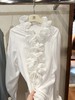 PIANAI冷小姐# 白色花边衬衣 商品缩略图0