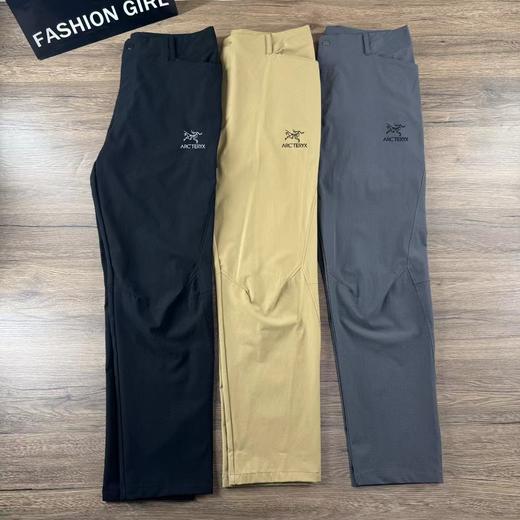 F0320119立体剪裁松紧腰抽绳设计四面弹春季新款裤动运休闲敞口长裤 商品图1