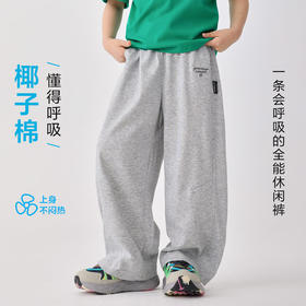 男童2026夏季新款童装薄款运动裤中大童夏装宽松阔腿裤卫裤   FY-H6bk20