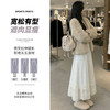 【法式纯欲风❗️白色蓬蓬半身裙】层层褶皱+蕾丝花边，显瘦藏肉百搭时尚，蕾丝拼接提升质感，高腰剪裁拉长比例，长裙子梨型身材显瘦蕾丝蛋糕裙L 商品缩略图3