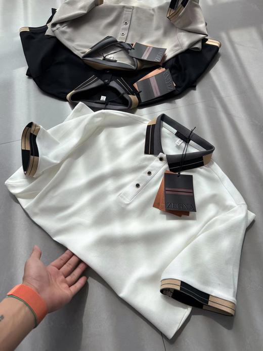 F032084春夏新款元素商务休闲男士短袖翻领T恤PoLo衫 商品图4