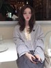 F032071清新复古宽松落肩版型彩条系带爱心刺绣长袖T恤 商品缩略图3