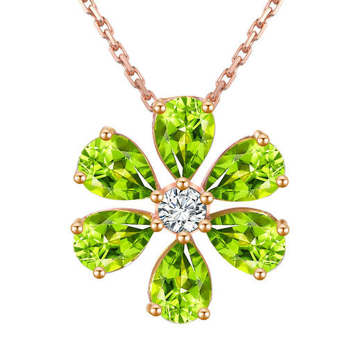 【橄榄石轻奢耳钉/项链】周六（3.21）中午12点开始 S925银时尚吊坠饰品送女士生日节日礼物JE25055/JP25026-水晶CC 商品图12