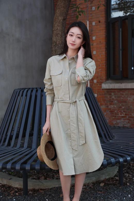 （小眠专属）巴黎腔调 · 风衣式廓形棉麻连衣裙【下单3~7天发货】 商品图6