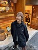 F032035女孩美式运动宽松多口袋连帽中长款梭织格子带帽防风防水冲锋衣 商品缩略图14