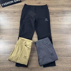 F0320119立体剪裁松紧腰抽绳设计四面弹春季新款裤动运休闲敞口长裤