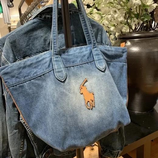 RL水洗牛仔托特包！文艺复古感，轻便大容量，春夏超实用 商品图0