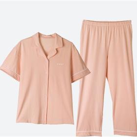 3楼欧迪芬女士短袖长裤套装OH4707