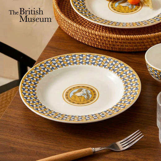 大英博物馆 马约里卡系列 文艺复兴菱格陶瓷盘 商品图0