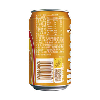 屈臣氏（Watsons）干姜风味苏打水0脂饮料调酒含汽气泡水聚会330mL*24罐装整箱 商品图2