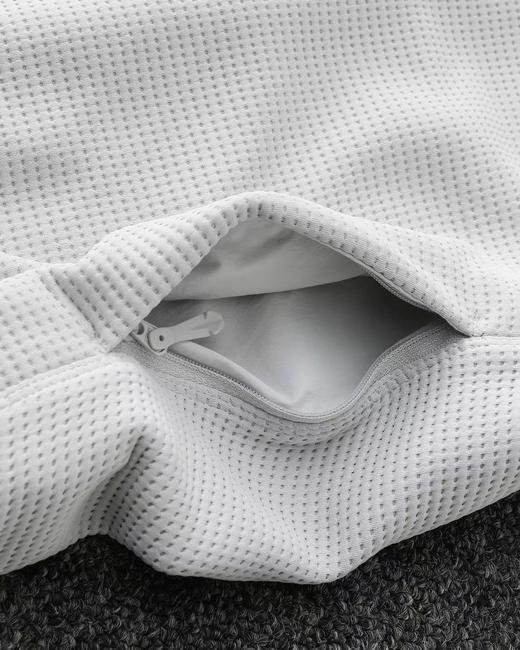 F032060华夫格连帽开衫外套情侣款刺绣logo透气保暖舒适简约夹克 商品图11