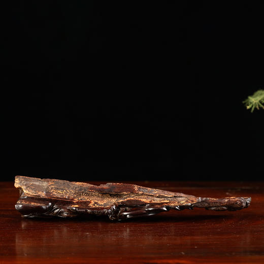 紫檀福寿双全山子摆件 商品图3