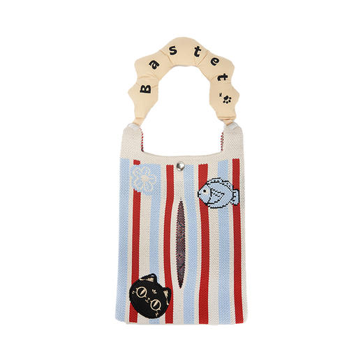 大英博物馆巴斯特系列 萌猫表情车载抽纸巾挂包 萌猫格纹车载抽纸巾挂包 商品图7