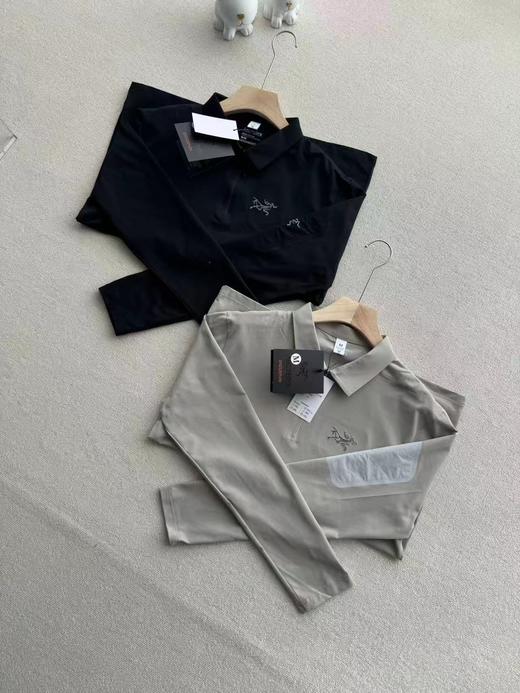 F032067简约百搭颜色耐看男士长袖T恤春秋新款Polo衫 商品图3