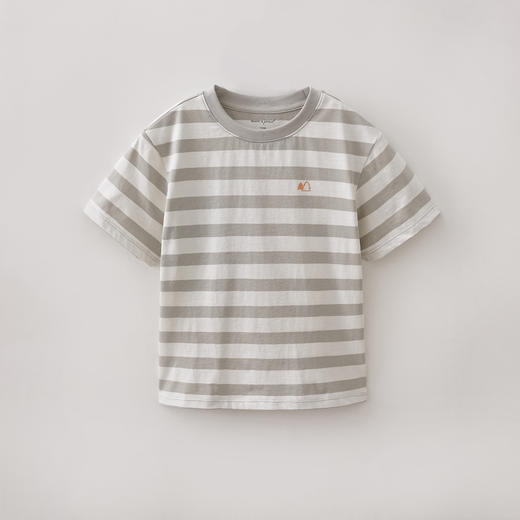 马克珍妮山系条纹男童追风纯棉T2026年夏装新款560815 商品图3