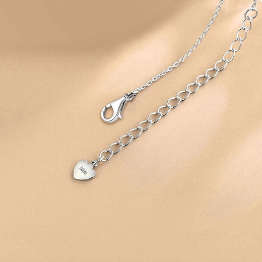 【托帕石爱心项链】周六（3.21）中午12点开始 S925银轻奢时尚彩宝首饰品送女士节日礼物JN25122-水晶cc 商品图4