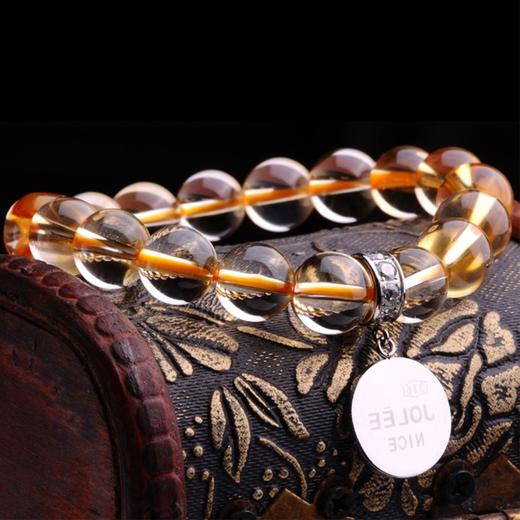 【黄水晶手串】手链女彩色宝石简约时尚天然水晶女士轻奢新年礼物JT10115-4-水晶CC 商品图0