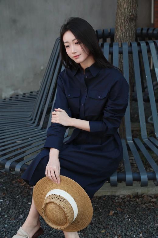 （小眠专属）巴黎腔调 · 风衣式廓形棉麻连衣裙【下单3~7天发货】 商品图3