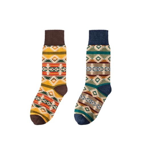 【焕新季】CORGI英国进口 复古印花中筒袜精梳棉袜秋冬季新款 商品图4