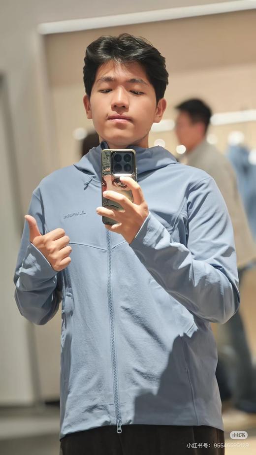 F032037男女款连帽软壳衣外套户外骑行徒步防风全压胶商务休闲冲锋衣 商品图13