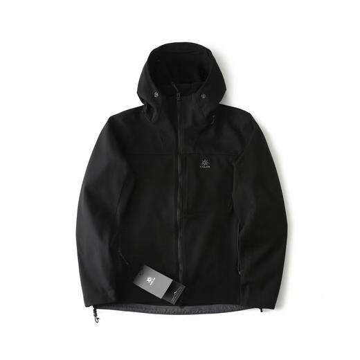 F032063运动户外登山徒步防风防泼保暖透气薄绒软壳拉链外套 商品图6