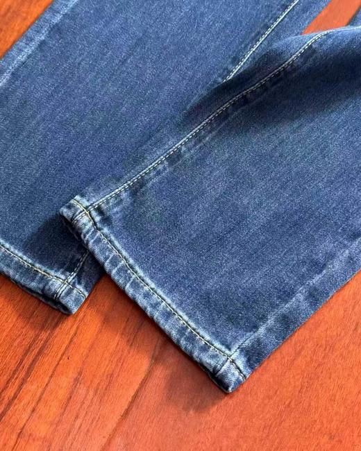 F032068休闲百搭宽松日常通勤复古重工水洗深色牛仔裤 商品图11