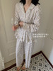 自带春日滤镜～春新款柔美碎花家居服套装  小翻领蕾丝花边精致浪漫 荷叶边下摆灵动甜美 柔软透气不闷不热睡衣套装 商品缩略图1