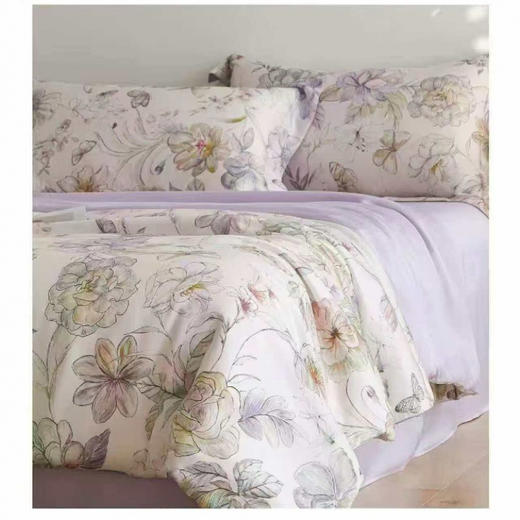 轻奢夏被四件套， 私藏级轻奢床品，如真丝般柔滑，仿佛睡在花海里【G】 商品图4