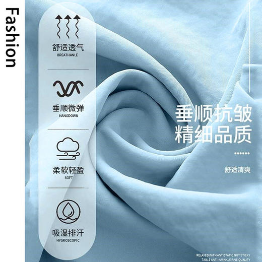 【无压舒适❗️五分山本阔腿裤】奶皮质感顺滑亲肤，宽松 A 字版遮肚藏肉，垂坠飘逸不贴腿，轻薄面料自带凉感，透气速干不粘身，新款宽松透气速干薄款休闲短裤女L 商品图3