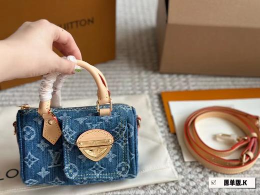 F032097新款时尚复古牛仔面料柔软轻便小巧百搭单宁包 商品图1