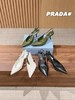 Prada/普拉达26WF早春新品尖头 中空凉鞋高跟鞋   （DBG) 商品缩略图0