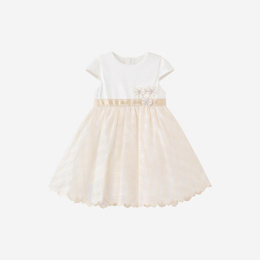 【商场同款】英氏女童连衣裙夏新款短袖裙子余晖黄公主裙童装 商品图4