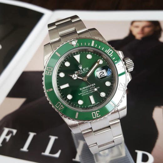 【95新】ROLEX劳力士116610LV-0002天文台认证自动机械机芯日期显示40MM（男款）潜航者系列蚝式钢/陶瓷表圈180326TJ08 商品图3