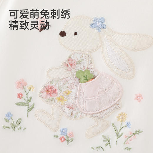 【商场同款】英氏女宝背心连体衣夏新款英氏白透气婴儿哈衣 商品图3