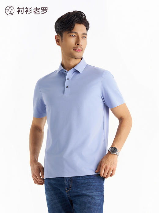 【柔感一号】(开衩版) 桑蚕丝Sorona无痕POLO衫LGP001【T】 商品图7