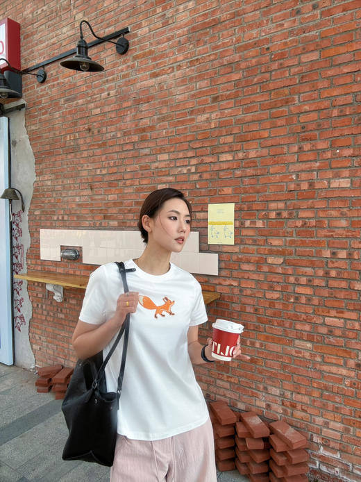 【防晒凉感】噢蜜ooomeooo刺绣狐狸🦊T 商品图3