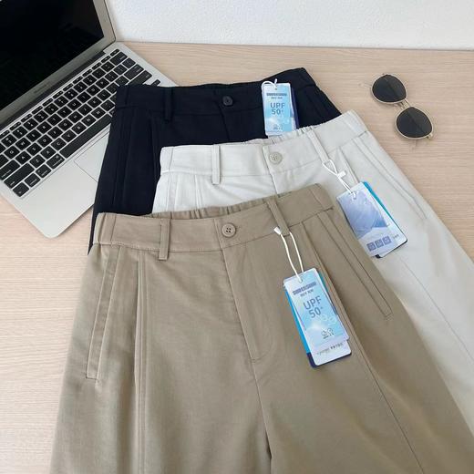 F0320102亲肤透气无束缚宽松直筒显瘦垂感休闲阔腿裤女春季裤 商品图2