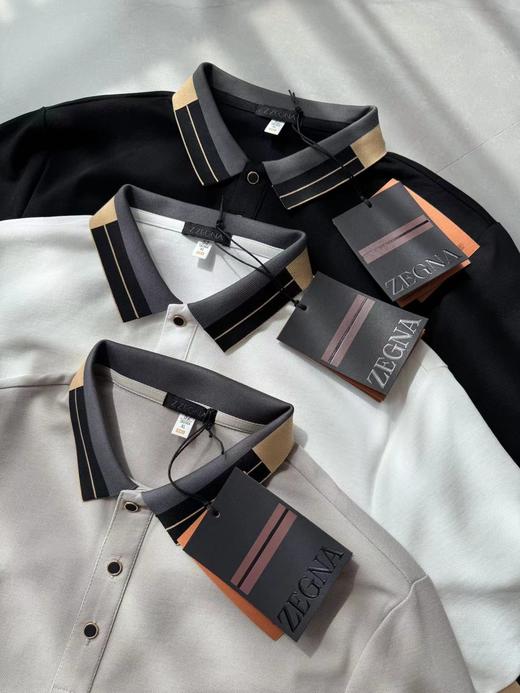 F032084春夏新款元素商务休闲男士短袖翻领T恤PoLo衫 商品图2