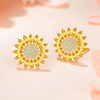 【黄水晶轻奢耳钉/项链】S925银时尚向日葵饰品送女生日节日礼物JE25053/JP25053-水晶CC 商品缩略图8