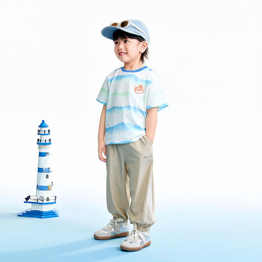 【实体店同款】男童全腰梭织单裤夏季新款安奈儿童装XB626178 商品图3