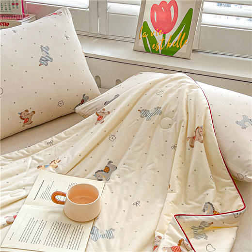 【5折购】【升级20%大豆纤维】A类牛奶丝针织棉大豆夏被 软糯凉感夏凉被空调被 商品图4