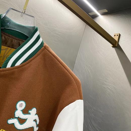 F0320100休闲刺绣立领网球校队撞色拼接棒球服夹克外套 商品图8