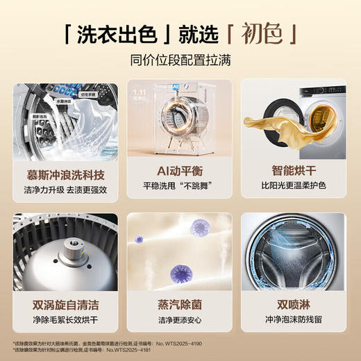海尔（Haier）XQG100-H25C全自动家用滚筒洗烘一体智能洗衣机懒人超薄家用大容量10公斤 商品图1