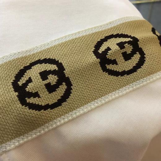 F0320133新款LOGO刺绣织带休闲圆领短袖T恤男女同款 商品图3