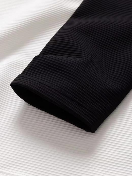 F0320126田径体育生速干训练服跑步健身运动弹力半拉链打底衫 商品图4