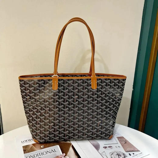 戈雅 Artois 老花 焦糖色 单肩包 商品图1